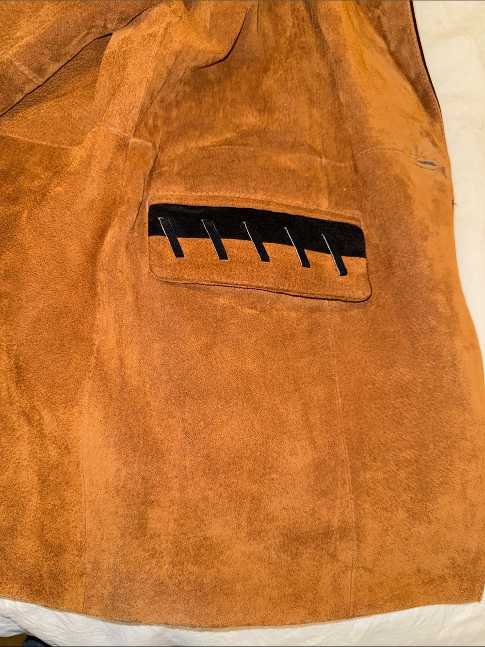 Vintage Cripple Creek Genuine Leather Suede Western Blazer Jacket Women’s M Brow - Picture 10 of 17